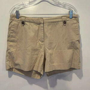 Brooks‎ Brothers Womens Beige Khaki Cotton 5” Shorts Size 10 (1113)